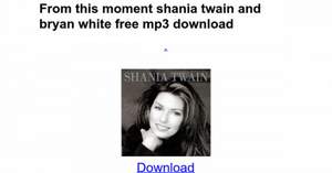 Shania Twain and Brian White - From This Moment On (минус)