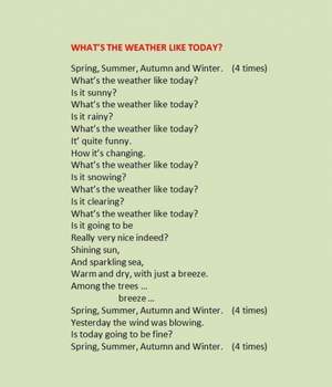 English - What's the Weather Like Today?