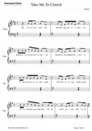 Hozier - Take me to church (piano)